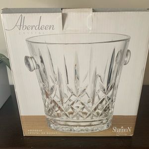 Aberdeen crystal ice bucket.